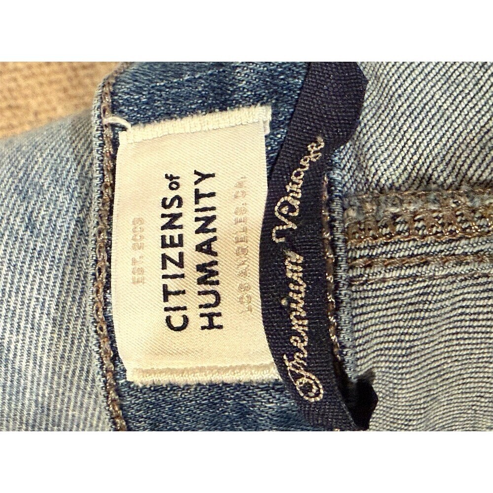 Citizens of Humanity Jeans Womens 30 Medium Wash Slim Straight Ankle Crop - Picture 7 of 11